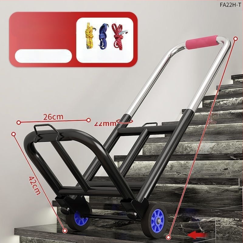 Trepist ronimine ja kaupade kandmine, esemete kandmine, trepist ronimine ja auto kandmine, rasked esemed, trepist üles ja alla minev pagas, kaasaskantav kokkupandav majapidamistarvete väike veoauto.