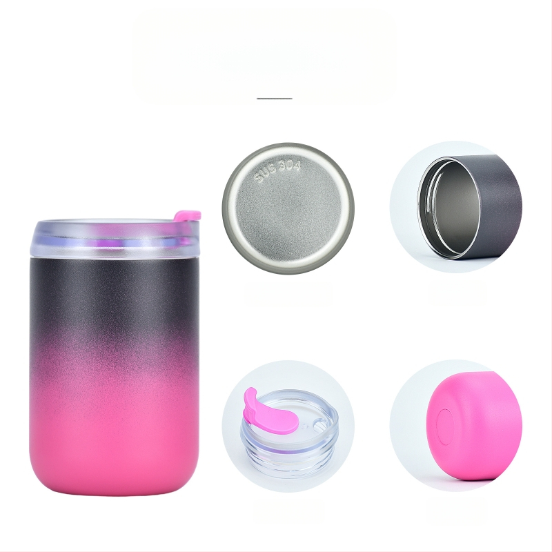 Διασυνοριακή άμεση προμήθεια κυπέλλου καφέ σε σχήμα U από ανοξείδωτο ατσάλι 304 με διαβάθμιση 300ml και συνοδευτικού κυπέλλου αυτοκινήτου 400ml