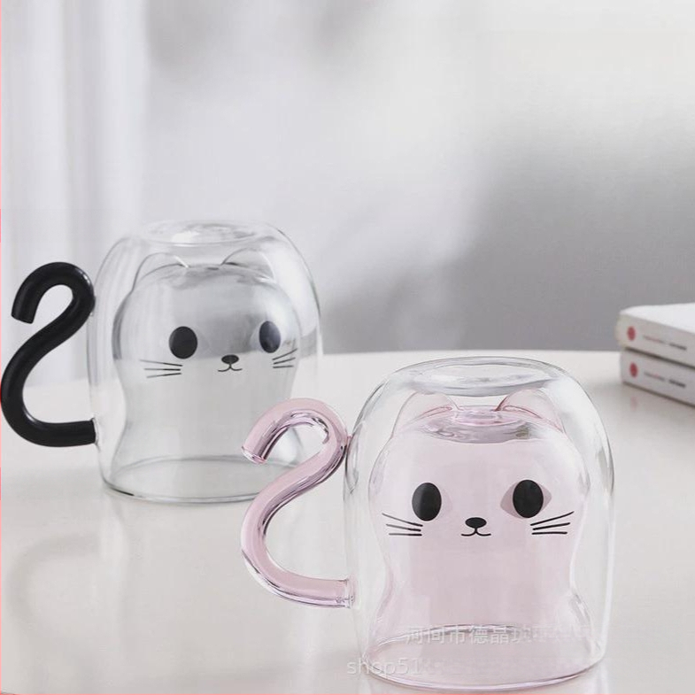 Armas kassipoeg kahekihiline klaas kõrge borosilikaatklaasist kahekihiline tass lihtne paksendatud kõrge temperatuurikindel majapidamisklaas