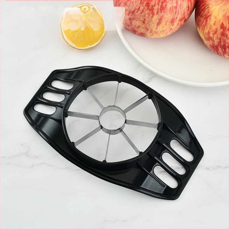 Sandėlyje yra obuolių pjaustyklė iš nerūdijančio plieno, obuolių pjaustytuvas, vaisių atskyrimo daliklis, buitinis virtuvės įtaisas