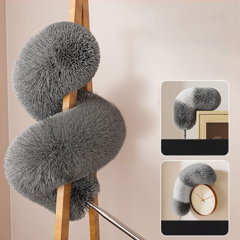 Dulkių šalinimas plunksnų šluostė dulkių šlavimo lazerinė dulkės elektrostatinis teleskopinis buitinis voratinklio lubų valymo artefaktas