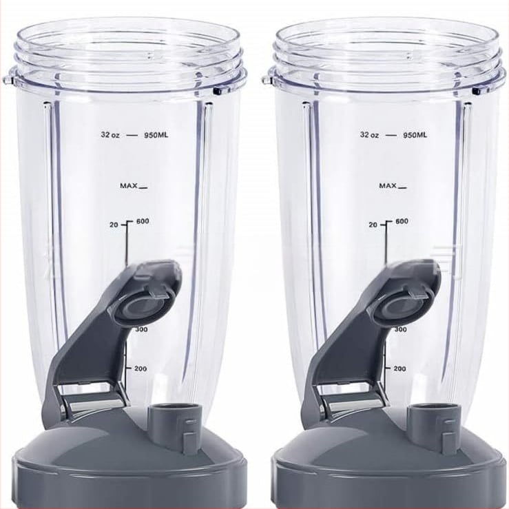 Чаша за блендер, 32 oz (около 947,2 mL) с капак, съвместима с Nutri 600W 900W