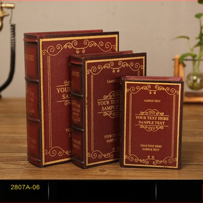 Vintage βιβλίο βιβλίο ψεύτικο βιβλίο αποθήκευση ταμείο μικρά στολίδια φως πολυτελή βιβλιοθήκη βιβλιοθήκη διακοσμήσεις βιβλίων