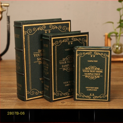 Vintage βιβλίο βιβλίο ψεύτικο βιβλίο αποθήκευση ταμείο μικρά στολίδια φως πολυτελή βιβλιοθήκη βιβλιοθήκη διακοσμήσεις βιβλίων