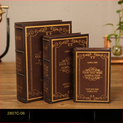 Vintage βιβλίο βιβλίο ψεύτικο βιβλίο αποθήκευση ταμείο μικρά στολίδια φως πολυτελή βιβλιοθήκη βιβλιοθήκη διακοσμήσεις βιβλίων