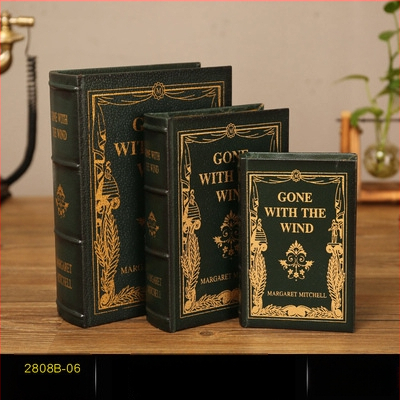 Vintage βιβλίο βιβλίο ψεύτικο βιβλίο αποθήκευση ταμείο μικρά στολίδια φως πολυτελή βιβλιοθήκη βιβλιοθήκη διακοσμήσεις βιβλίων