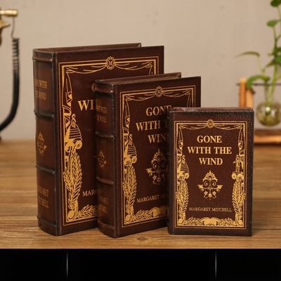 Vintage βιβλίο βιβλίο ψεύτικο βιβλίο αποθήκευση ταμείο μικρά στολίδια φως πολυτελή βιβλιοθήκη βιβλιοθήκη διακοσμήσεις βιβλίων