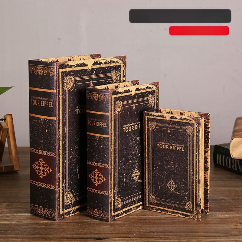 Vintage βιβλίο βιβλίο ψεύτικο βιβλίο αποθήκευση ταμείο μικρά στολίδια φως πολυτελή βιβλιοθήκη βιβλιοθήκη διακοσμήσεις βιβλίων