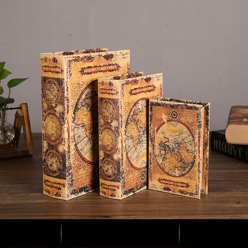 Vintage βιβλίο βιβλίο ψεύτικο βιβλίο αποθήκευση ταμείο μικρά στολίδια φως πολυτελή βιβλιοθήκη βιβλιοθήκη διακοσμήσεις βιβλίων