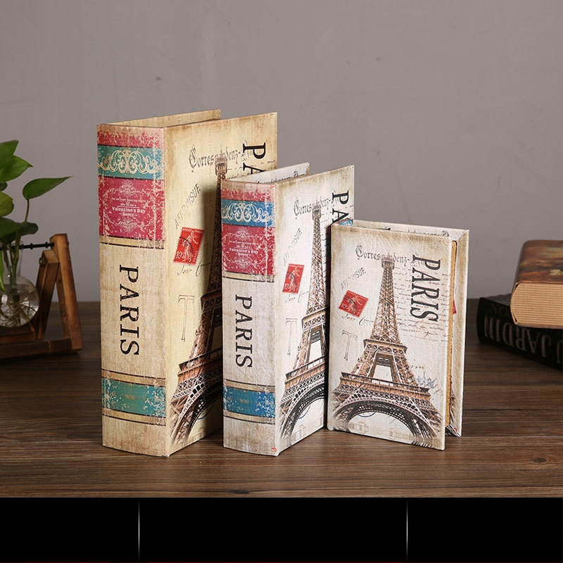 Vintage βιβλίο βιβλίο ψεύτικο βιβλίο αποθήκευση ταμείο μικρά στολίδια φως πολυτελή βιβλιοθήκη βιβλιοθήκη διακοσμήσεις βιβλίων