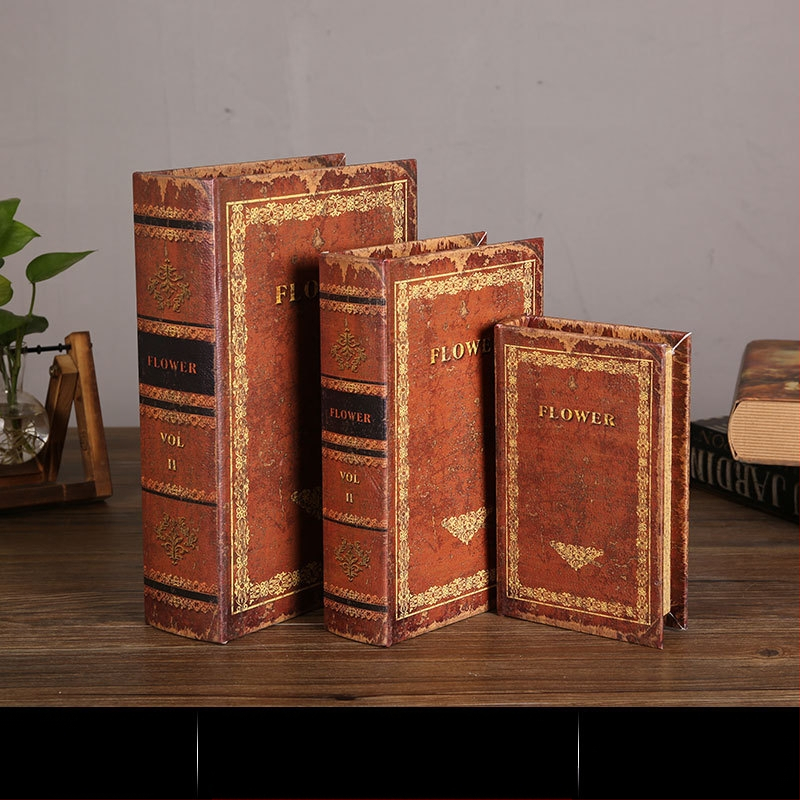 Vintage βιβλίο βιβλίο ψεύτικο βιβλίο αποθήκευση ταμείο μικρά στολίδια φως πολυτελή βιβλιοθήκη βιβλιοθήκη διακοσμήσεις βιβλίων
