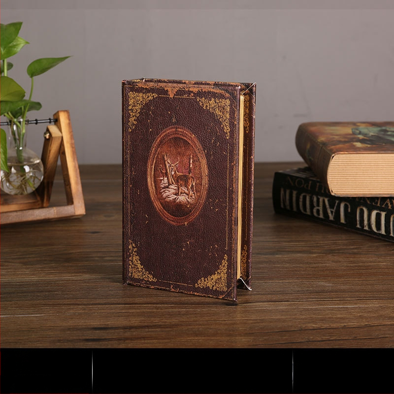 Vintage βιβλίο βιβλίο ψεύτικο βιβλίο αποθήκευση ταμείο μικρά στολίδια φως πολυτελή βιβλιοθήκη βιβλιοθήκη διακοσμήσεις βιβλίων