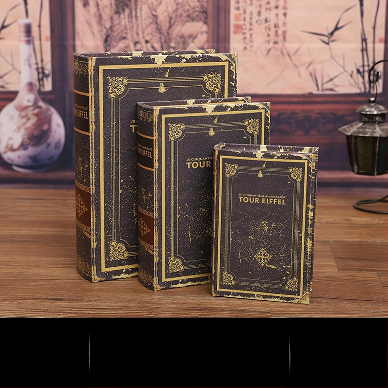 Vintage βιβλίο βιβλίο ψεύτικο βιβλίο αποθήκευση ταμείο μικρά στολίδια φως πολυτελή βιβλιοθήκη βιβλιοθήκη διακοσμήσεις βιβλίων