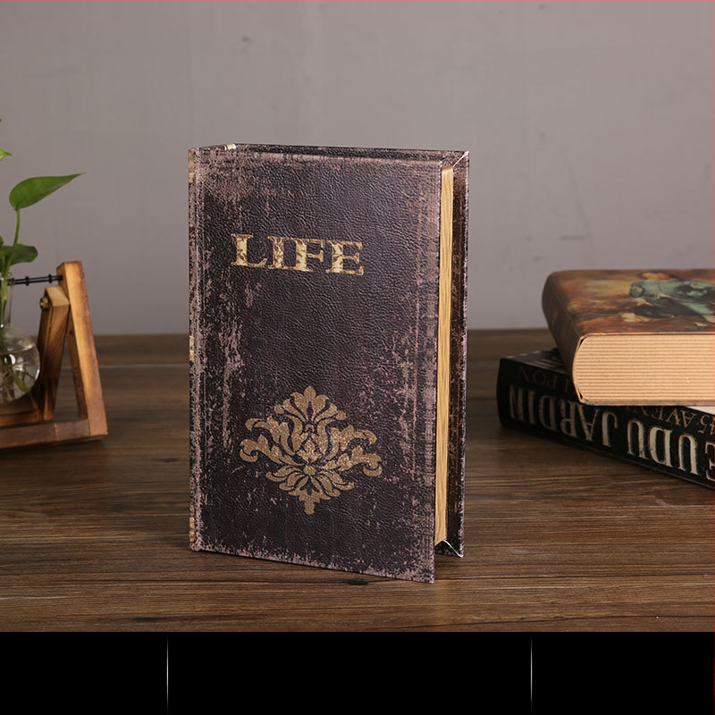 Vintage βιβλίο βιβλίο ψεύτικο βιβλίο αποθήκευση ταμείο μικρά στολίδια φως πολυτελή βιβλιοθήκη βιβλιοθήκη διακοσμήσεις βιβλίων