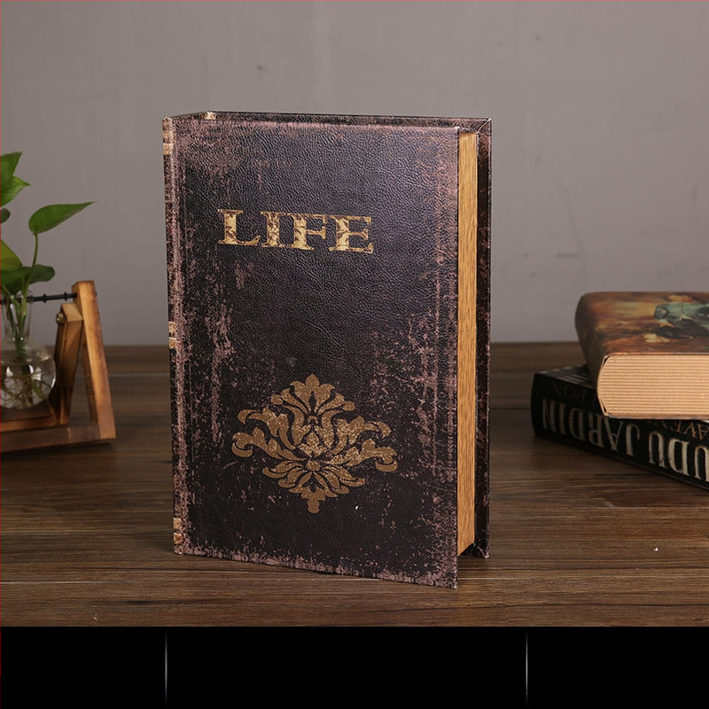 Vintage βιβλίο βιβλίο ψεύτικο βιβλίο αποθήκευση ταμείο μικρά στολίδια φως πολυτελή βιβλιοθήκη βιβλιοθήκη διακοσμήσεις βιβλίων