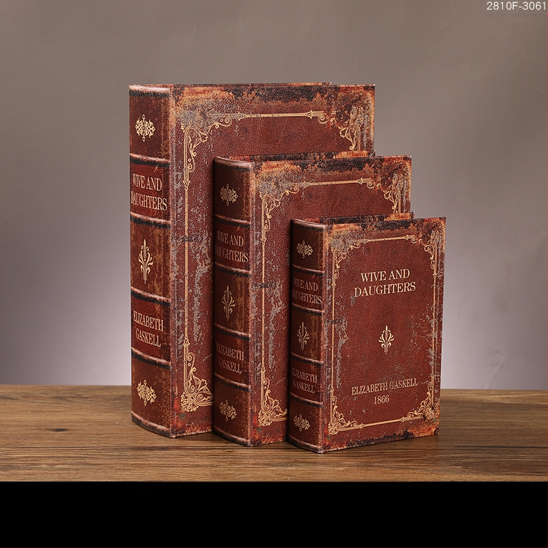 Vintage βιβλίο βιβλίο ψεύτικο βιβλίο αποθήκευση ταμείο μικρά στολίδια φως πολυτελή βιβλιοθήκη βιβλιοθήκη διακοσμήσεις βιβλίων