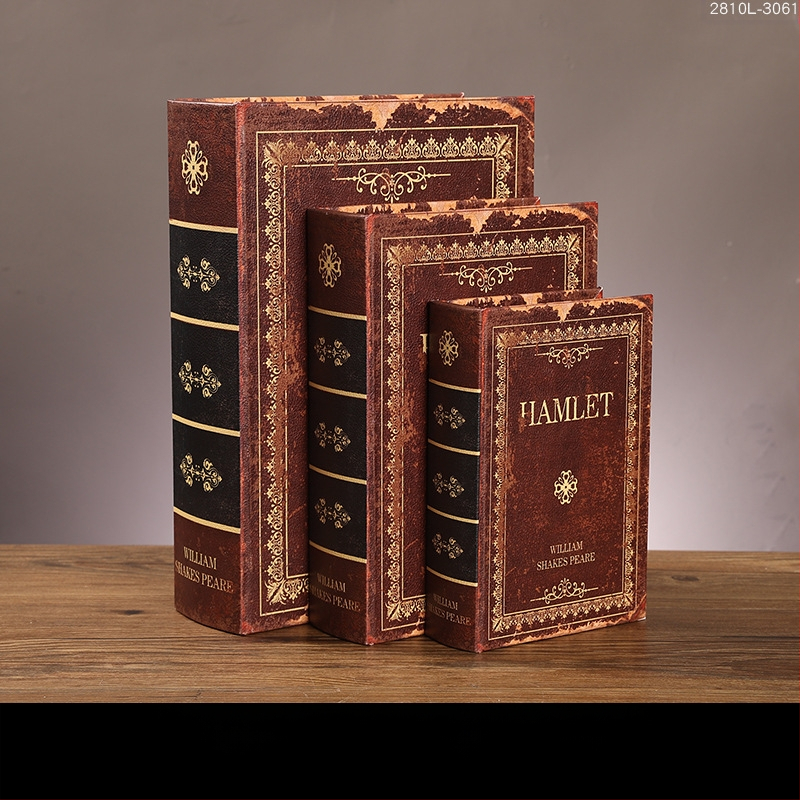 Vintage βιβλίο βιβλίο ψεύτικο βιβλίο αποθήκευση ταμείο μικρά στολίδια φως πολυτελή βιβλιοθήκη βιβλιοθήκη διακοσμήσεις βιβλίων