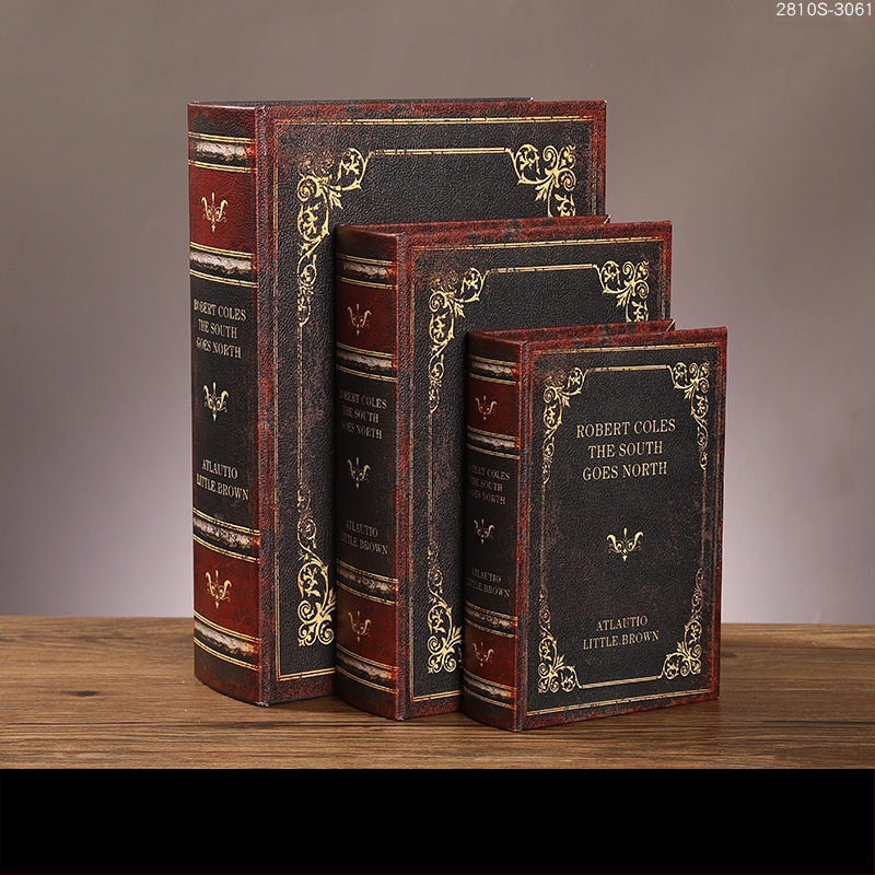 Vintage βιβλίο βιβλίο ψεύτικο βιβλίο αποθήκευση ταμείο μικρά στολίδια φως πολυτελή βιβλιοθήκη βιβλιοθήκη διακοσμήσεις βιβλίων