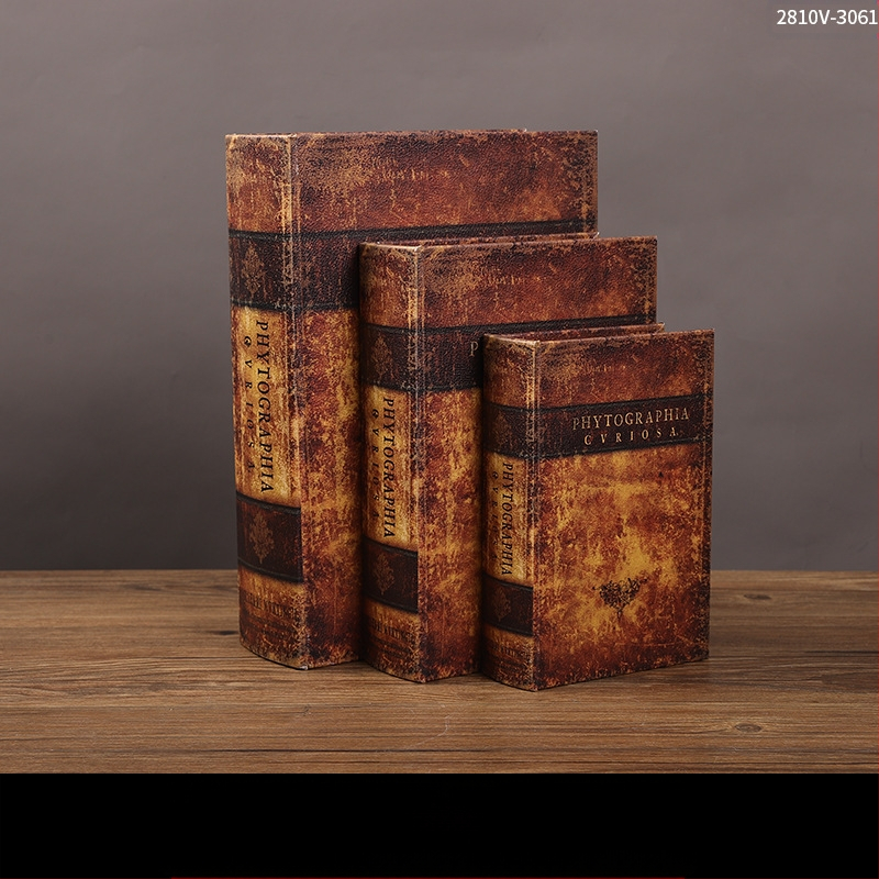 Vintage βιβλίο βιβλίο ψεύτικο βιβλίο αποθήκευση ταμείο μικρά στολίδια φως πολυτελή βιβλιοθήκη βιβλιοθήκη διακοσμήσεις βιβλίων