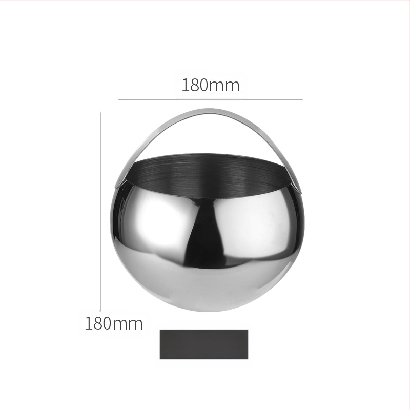 Кофа за лед от неръждаема стомана, кофа за лед, преносима кофа за бира, бар, KTV, изолация за бира и шампанско, кофа за лед, кофа от неръждаема стомана