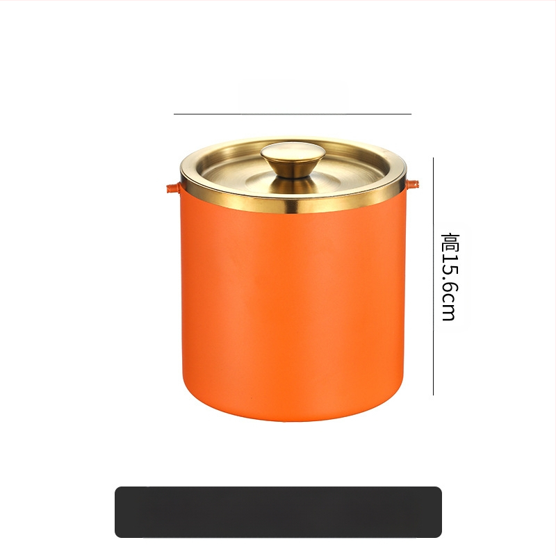 Кофа за лед от неръждаема стомана, кофа за лед, преносима кофа за бира, бар, KTV, изолация за бира и шампанско, кофа за лед, кофа от неръждаема стомана