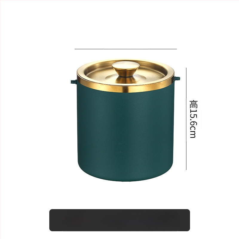 Кофа за лед от неръждаема стомана, кофа за лед, преносима кофа за бира, бар, KTV, изолация за бира и шампанско, кофа за лед, кофа от неръждаема стомана