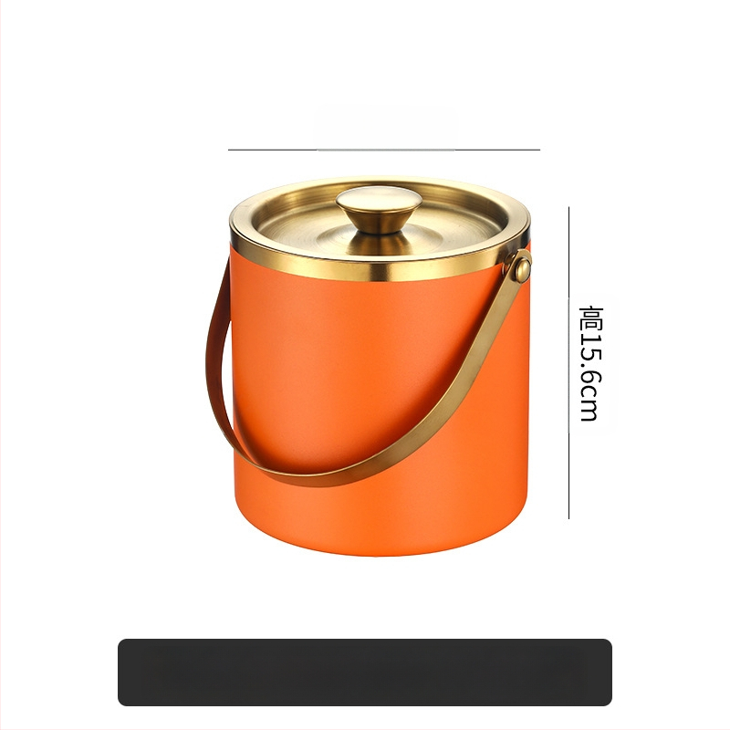 Кофа за лед от неръждаема стомана, кофа за лед, преносима кофа за бира, бар, KTV, изолация за бира и шампанско, кофа за лед, кофа от неръждаема стомана