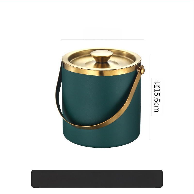 Кофа за лед от неръждаема стомана, кофа за лед, преносима кофа за бира, бар, KTV, изолация за бира и шампанско, кофа за лед, кофа от неръждаема стомана