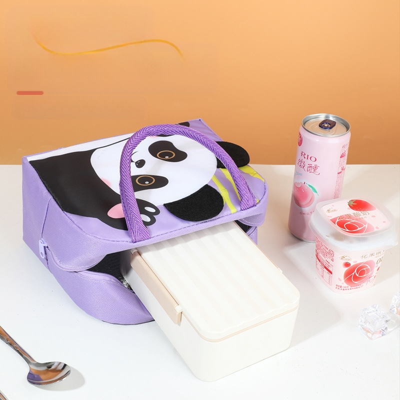 Desene animate tridimensionale prânz cutie geantă copii student portabil prânz geantă cu geantă de masă pentru lucrătorii de birou prânz geantă drăguță de navetist