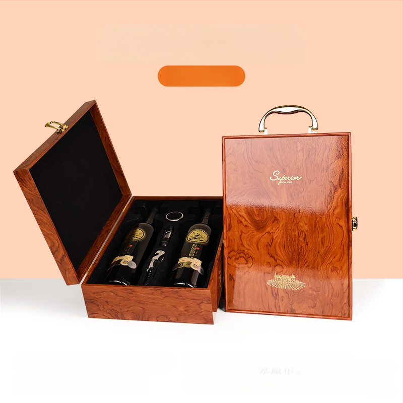 Κατασκευαστής κουτιών συσκευασίας υψηλής ποιότητας, κουτιών δώρου κρασιού με παράθυρο, κουτιών κρασιού σε απόθεμα, χονδρικής πώλησης κουτιών δώρου υψηλής ποιότητας, κατάλληλα για Penfolds κρασιού
