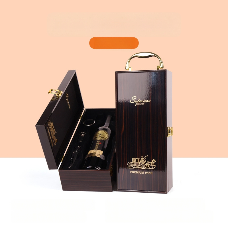 Κατασκευαστής κουτιών συσκευασίας υψηλής ποιότητας, κουτιών δώρου κρασιού με παράθυρο, κουτιών κρασιού σε απόθεμα, χονδρικής πώλησης κουτιών δώρου υψηλής ποιότητας, κατάλληλα για Penfolds κρασιού
