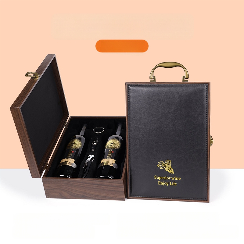 Κατασκευαστής κουτιών συσκευασίας υψηλής ποιότητας, κουτιών δώρου κρασιού με παράθυρο, κουτιών κρασιού σε απόθεμα, χονδρικής πώλησης κουτιών δώρου υψηλής ποιότητας, κατάλληλα για Penfolds κρασιού
