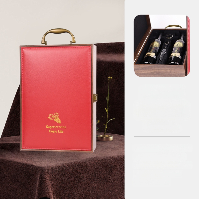 Κατασκευαστής κουτιών συσκευασίας υψηλής ποιότητας, κουτιών δώρου κρασιού με παράθυρο, κουτιών κρασιού σε απόθεμα, χονδρικής πώλησης κουτιών δώρου υψηλής ποιότητας, κατάλληλα για Penfolds κρασιού