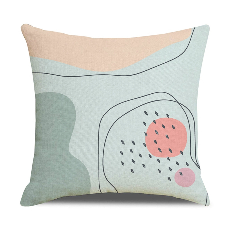 Modern egyszerű geometrikus absztrakt illusztráció vászon párnahuzat 2023 új otthoni kanapé párnahuzat párnahuzat