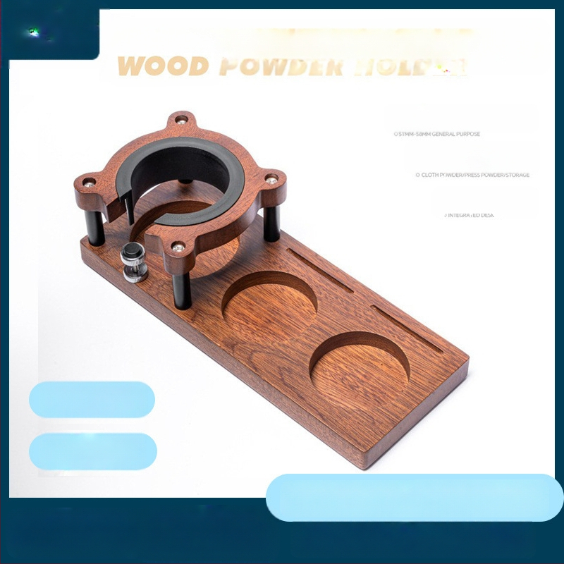 Kohvipulbri hoidik täispuidust täidise hoidik 51-58mm universaalne pulbripadi espressomasina toetav seade pulbri hoidik
