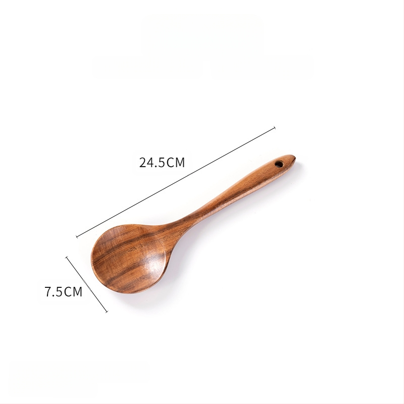 Φυλλάδιο από ξύλο ακακίας, αντικολλητικό τηγάνι, σουρωτήρι, κουτάλι ρυζιού, μακριά λαβή, ανακάτεμα, καρυκεύματα, μαγείρεμα, ζεστό δοχείο, κουτάλι σούπας