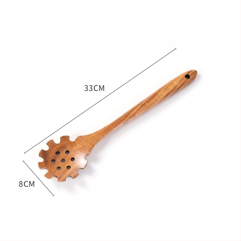 Φυλλάδιο από ξύλο ακακίας, αντικολλητικό τηγάνι, σουρωτήρι, κουτάλι ρυζιού, μακριά λαβή, ανακάτεμα, καρυκεύματα, μαγείρεμα, ζεστό δοχείο, κουτάλι σούπας