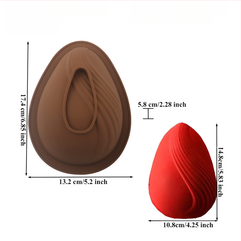 Силиконова форма за великденско яйце Amazon Explosions, форма за френски кекс с форма на цвете, форма за мус, птиче яйце