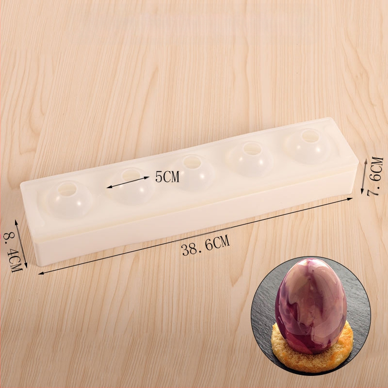 Силиконова форма за великденско яйце Amazon Explosions, форма за френски кекс с форма на цвете, форма за мус, птиче яйце