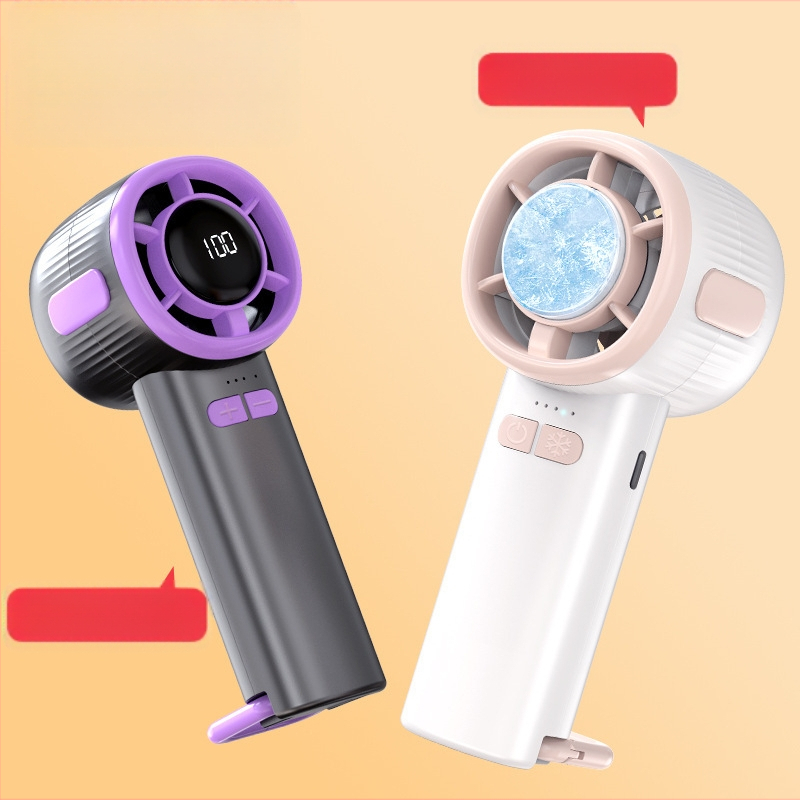 2025 új, 100 sebességes, nagysebességű digitális kijelzős jéghűtő félvezető ventilátor USB hordozható kézi kis ventilátor