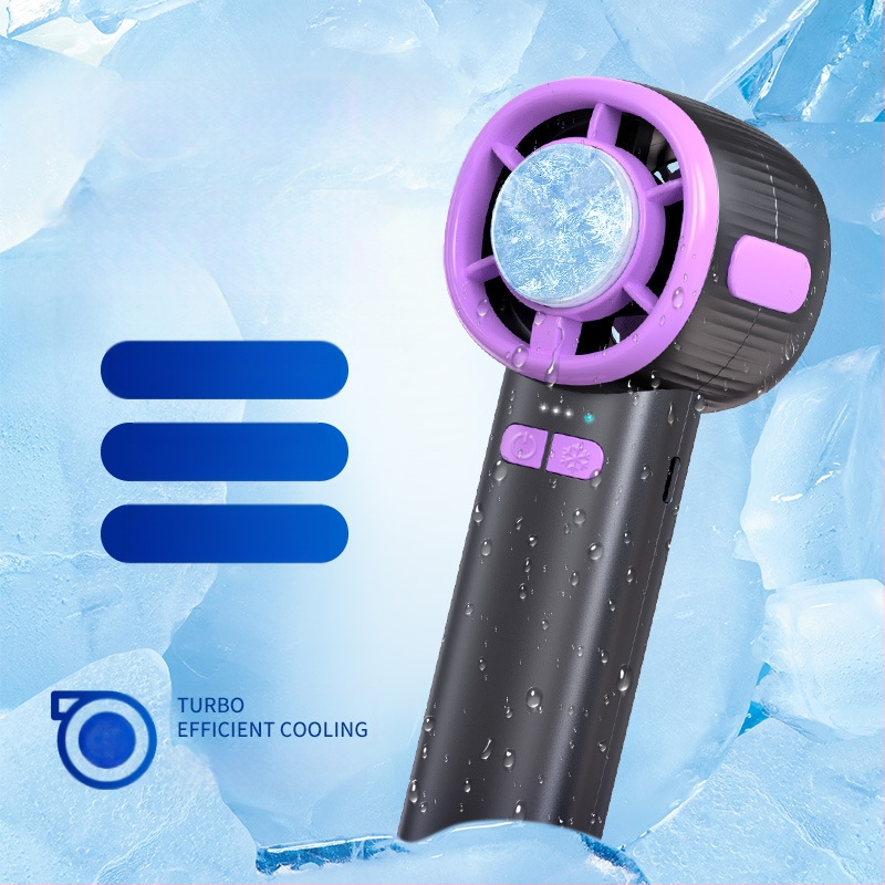 2025 új, 100 sebességes, nagysebességű digitális kijelzős jéghűtő félvezető ventilátor USB hordozható kézi kis ventilátor