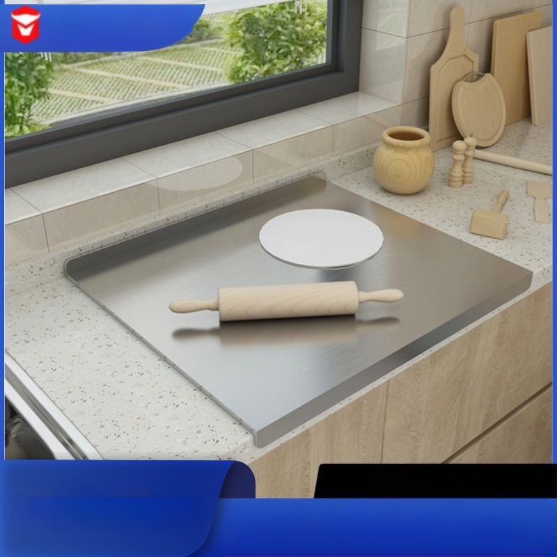 Nerūdijančio plieno sustorinta dvipusė pjaustymo lentelė buitinei pjaustymo lentai makaronų kočiojimui, minkymo plokštė, vaisių pjaustymas, virtuvės reikmenys plaukams
