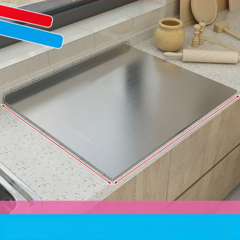 Nerūdijančio plieno sustorinta dvipusė pjaustymo lentelė buitinei pjaustymo lentai makaronų kočiojimui, minkymo plokštė, vaisių pjaustymas, virtuvės reikmenys plaukams