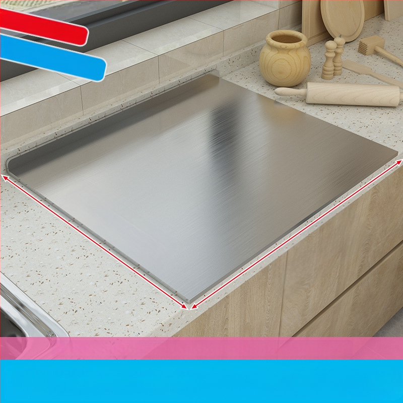 Nerūdijančio plieno sustorinta dvipusė pjaustymo lentelė buitinei pjaustymo lentai makaronų kočiojimui, minkymo plokštė, vaisių pjaustymas, virtuvės reikmenys plaukams