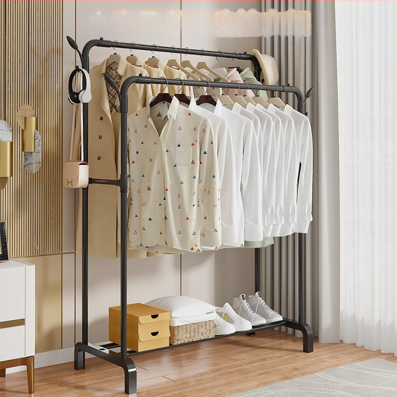 Lihtne panipaigaga riidepuu põrandal magamistoas elutoas lihtne riidepuu vertikaalne rõdu kuivatusrest hulgimüük