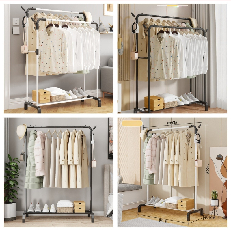Lihtne panipaigaga riidepuu põrandal magamistoas elutoas lihtne riidepuu vertikaalne rõdu kuivatusrest hulgimüük