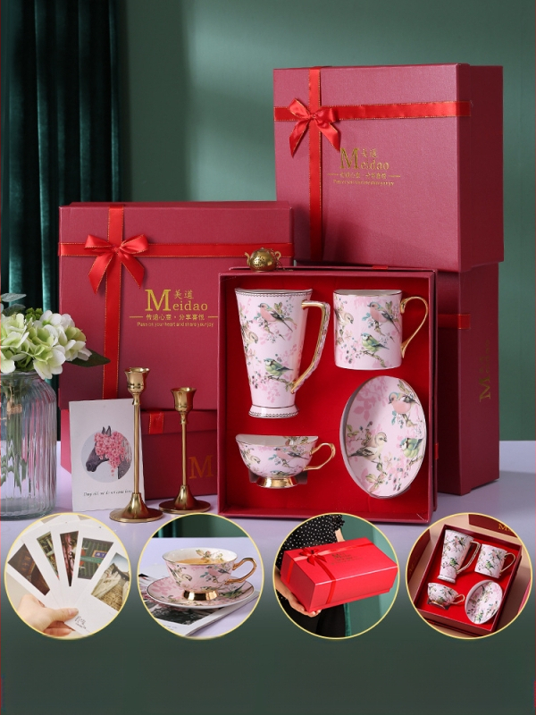 Meidao uhke kondiportselanist kohvitass, tipptasemel peen, täiustatud pärastlõunatee tass, kinkekarbis