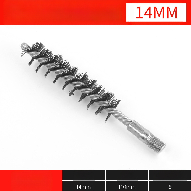 Elektriline toruhari traatharja pea toru sisemiste aukude puhastamine rooste eemaldamine roostevabast terasest tööstuslik puhastushari