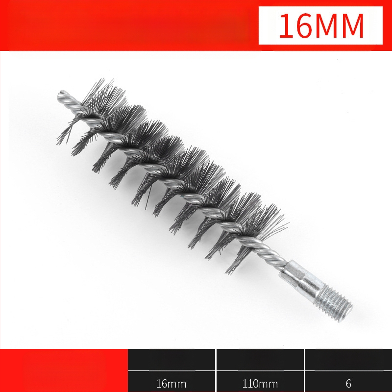 Elektriline toruhari traatharja pea toru sisemiste aukude puhastamine rooste eemaldamine roostevabast terasest tööstuslik puhastushari