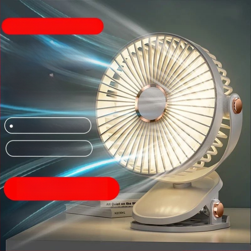 2024 Robbanások USB kis ventilátor töltés irodai asztali diákkollégium ágyfej nagy szél klip mini ventilátor